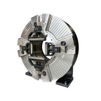 Eficiência Quatro mandíbulas rotativas pneumática de laser Chuck Fabricantes para máquina de corte de tubos CNC