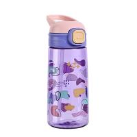 Niños Infractables PC a prueba de fugas Copas de paja ligera y portátil 600ml