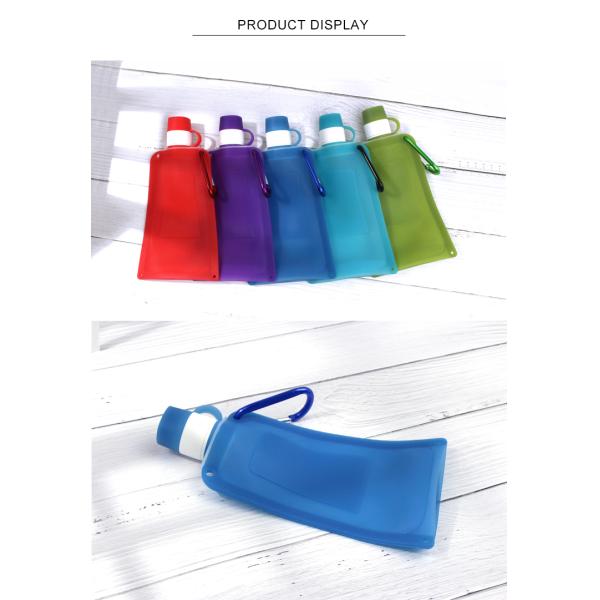Anti Spill Silicone Expandable And Foldable Drinking Water Bottle