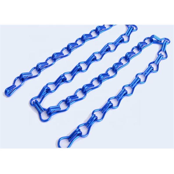 Decorative Architectural 12mm Anodized Metal Chain Link Curtain 1mX2m