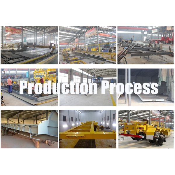 70 Ton Capacity 40 Ft Lowbed Semi Trailer with Mechanical Ladder and Heavy Duty I Beam