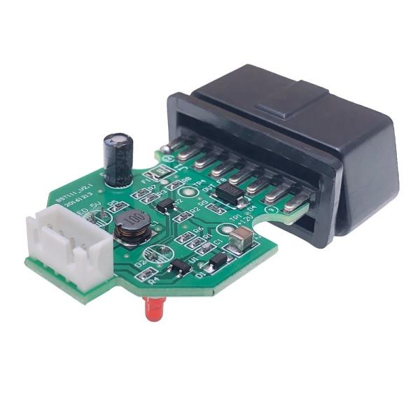 OBDII PCB Diagnostic Tool with Temperature Range -20-80C OBD II 2 Pin Connector Male Black Plug and OBD2 Connector Housing