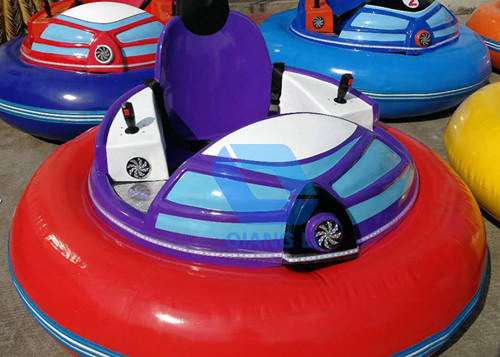 Safety Theme Park Bumper Cars , Electric Ice UFO Bumper Cars 6-10 km/h Speed