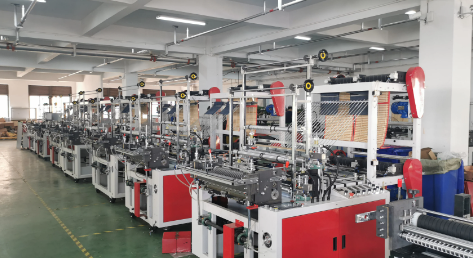 Máquina de corte y sellado de bolsas de plástico planas de alta velocidad 150pcs/min