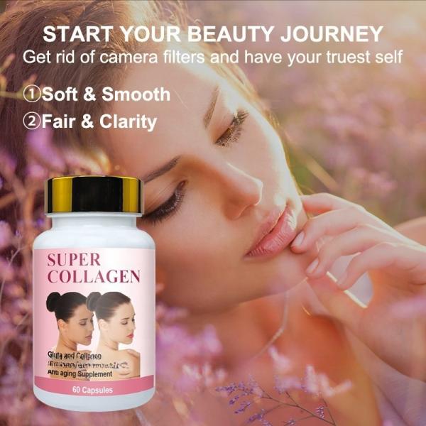 OEM Natural anti aging capsule collagen capsules for skin whitening