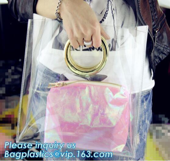 Neon Laser Shopping Bag Tote Bag, PVC bag/handbag for shopping/traveling bag, fashion purses and ladies handbag, PURSE
