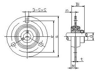 Zinc Plated Pressed SBPF200 housed bearing units