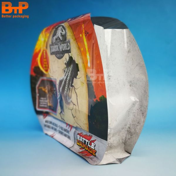 BTP  Customization Dinosaur Toy Packaging Bag Customized Printing Toys Plastic Packaging Bag Mylar Bags for Other Packaging