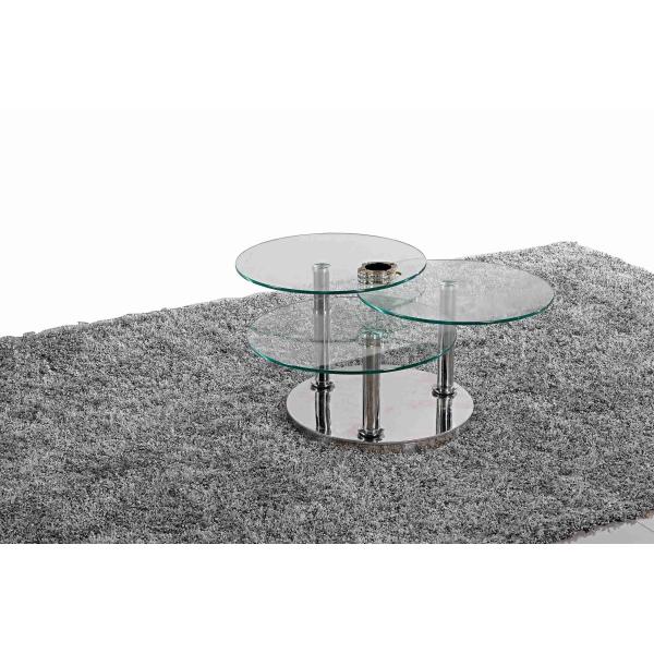 Свет таблицы чая центрального журнального стола классики 3 стеклянного стильный роскошный