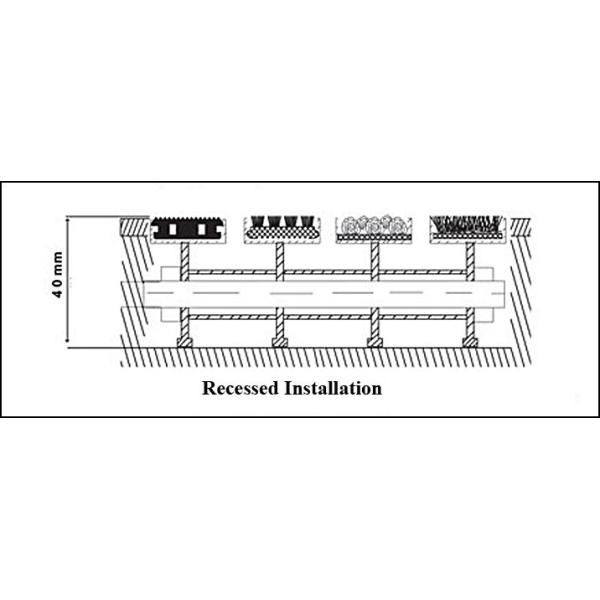 Прогулка CE коммерчески алюминиевая с циновок входа движения циновки высоких 1.5mm толстое