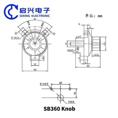 M3xOD12 Aluminum Metal Knurled Guitar Volume Knob Cheap Price ID10 Functional Potentiometer Switch Knob