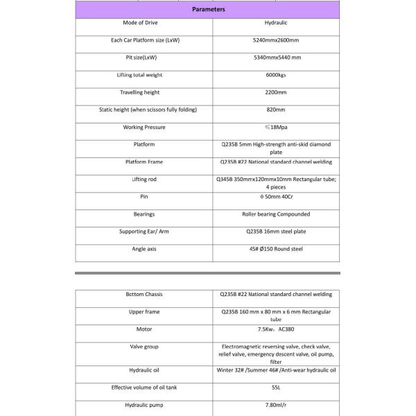 Hot Sale Simple Car Parking Lift New Design Electric Hydraulic Scissor Car Parking Lift Platform