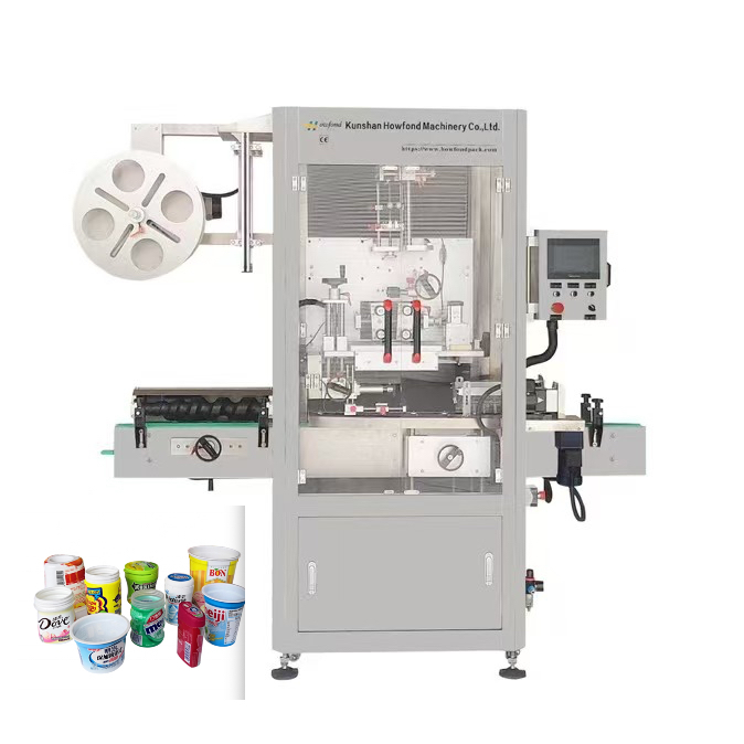 PP & PS Empty Yogurt Cup Shrink Sleeve Applicator Machine with High Speed