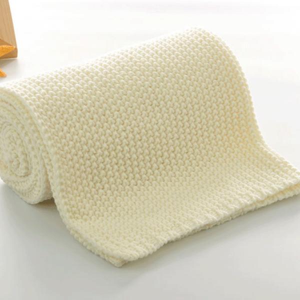 Premium Soft Cozy Knitting Blanket Baby Home Cotton Thermal Blanket