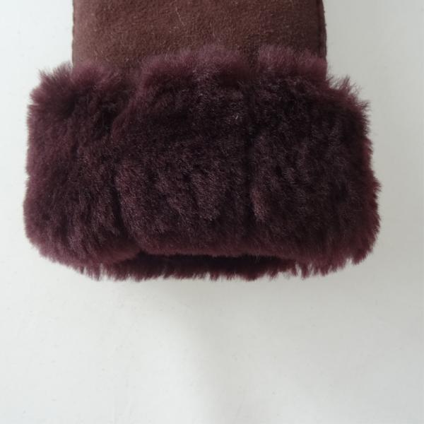 Wholesale factory price Shearling Sheepskin Gloves women ladies sheepskin gloves