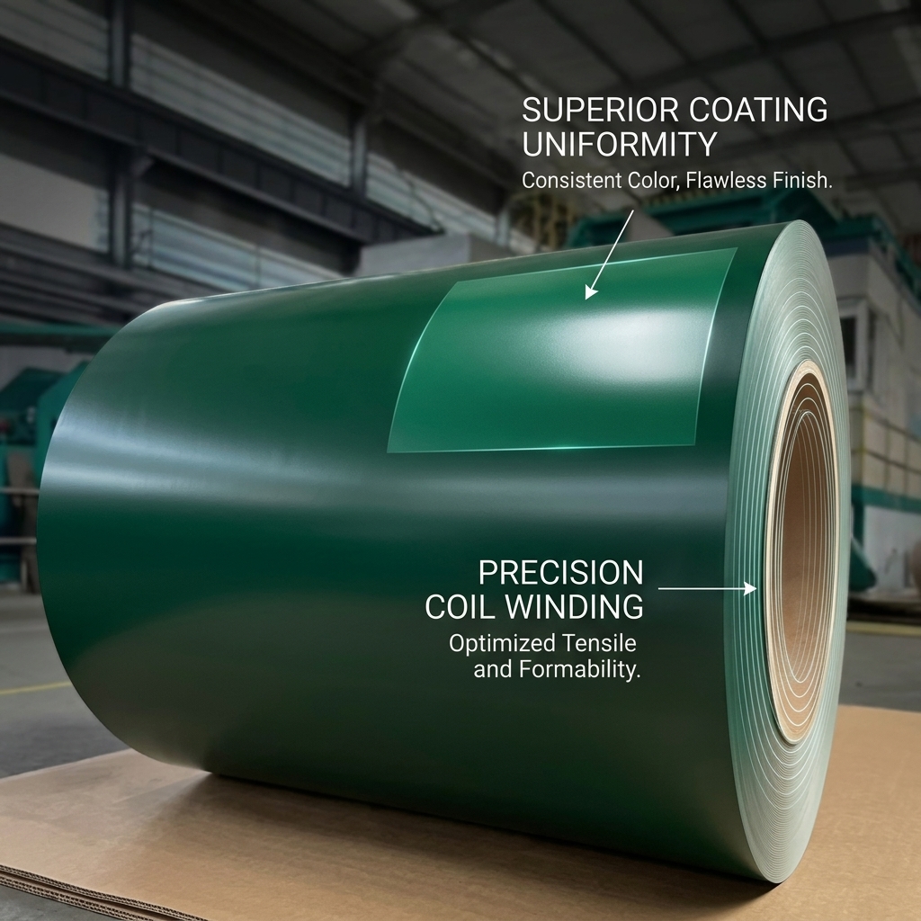 PVDF Coated Aluminum Coil 0.25-1.2mm Thickness Weather Resistant Building Material for Middle East Market
