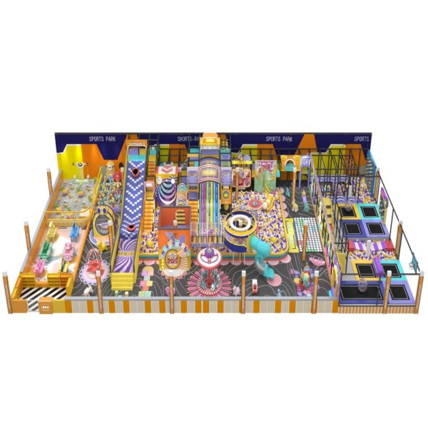 Custom Pastel Luxury Indoor Play Equipment Soft Play System for Home Villa