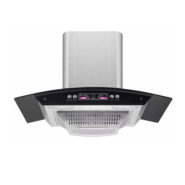 EQVVV Silent Curved Glass Cooker Hood 60cm Rangehood