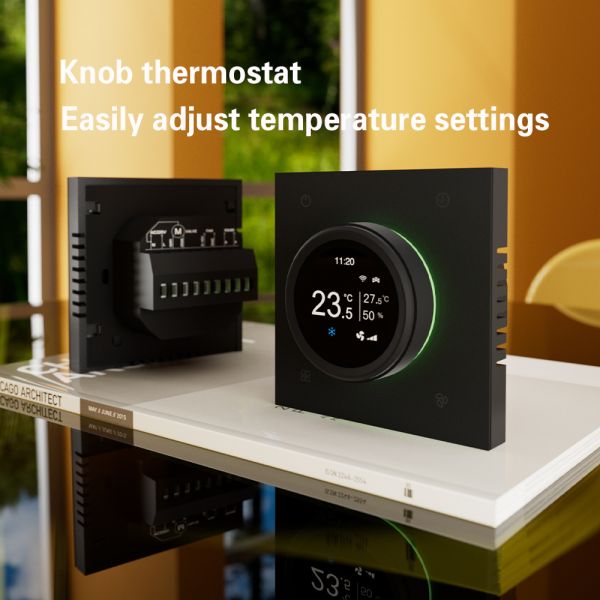 Home HVAC Smart WiFi Thermostat Controller With Temperature Humidity Monitoring