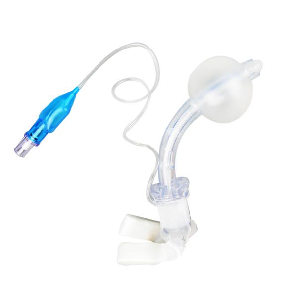 Tubo de traqueotomía de silicona desechable con manguito de alta calidad