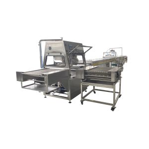 Coating Industrial Chocolate Enrober Machine Cookies Line 304 Stainless
