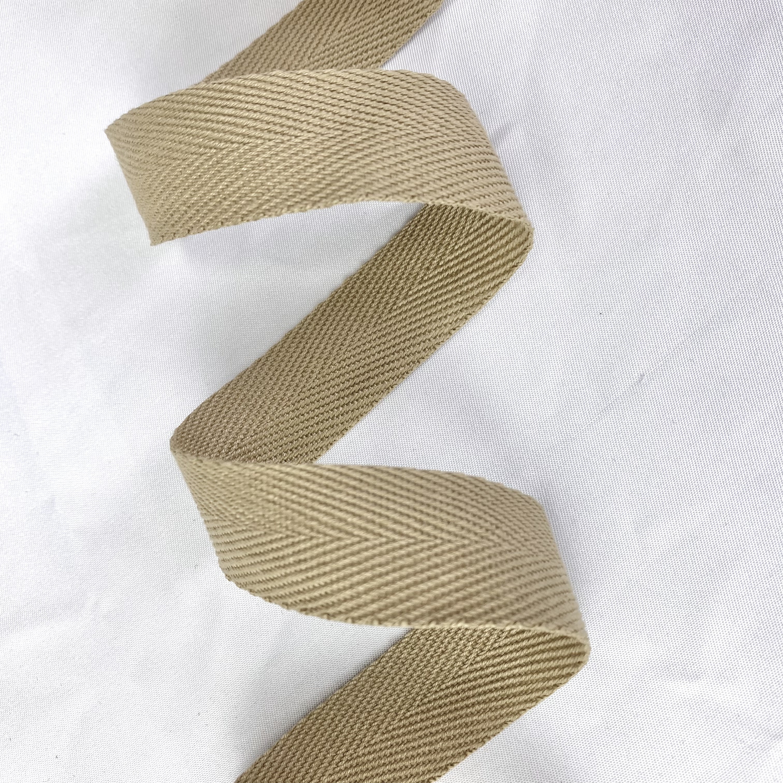 Herringbone polyester-cotton webbing Various colors Backpack strap Belt Handbag strap