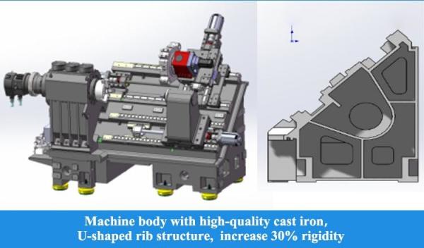 横軸 CNC ターン HTC40H/500 自動車 マンドル モーター シャフト ギア シャフト 加工 CNC ターン