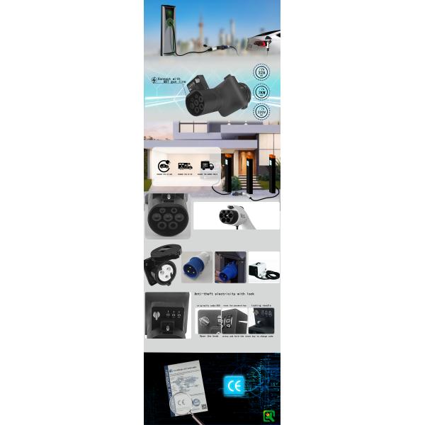 GBT Standard Ev Charger Hook Cord Dock For Retrofit / Upgrade Gun Charger Holder