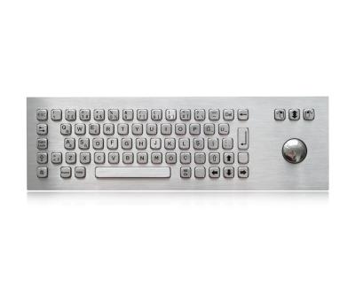 69 teclado compacto da montagem do painel do formato IP65 das chaves com relação de USB do Trackball de 38mm