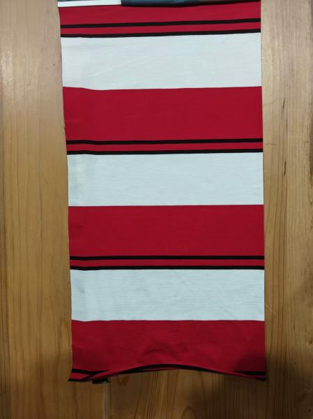 Not Easy To Deform And Breathable And Elastic Striped Knit Fabric For T-Shirt