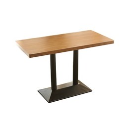 Restaurant Furniture Fast Food Coffee Loft Iron Wooden Dining Table for Restaurant Furniture Sets