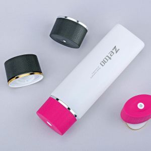 Tubo de crema solar de 120 ml, tubo de crema de plástico PE ovalado con 40 mm de diámetro y tapón dispensador central