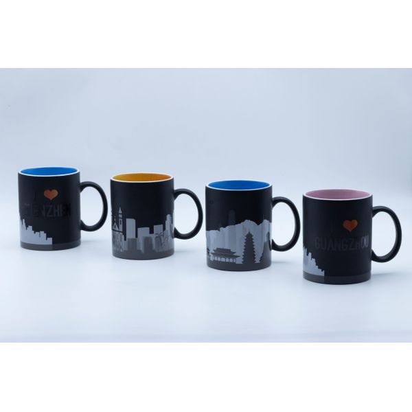 Bulk Customized Ceramic Mug With Outside And Inside Decal Fired