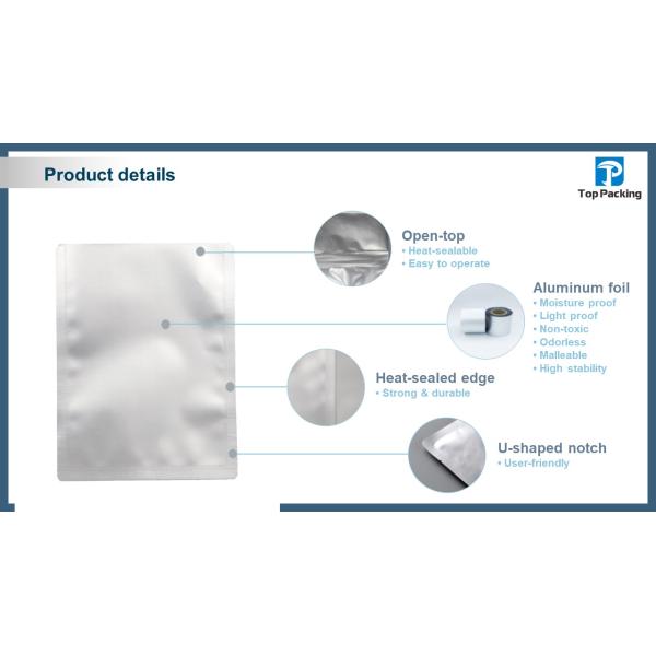 4x4 Inch Moisture Barrier Bag Sealer , ESD Protective Bag 4 Mil Thickness