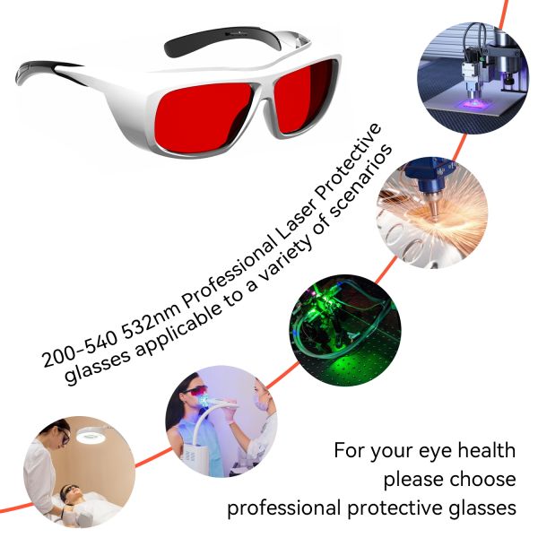 LASER PROTECT GLASSES safety glasses laser protection glasses laser protect glasses laser glasses 266nm 488nm 532nm 200-540nm Laser  laser protection lenses laserprotective sheet laser protection