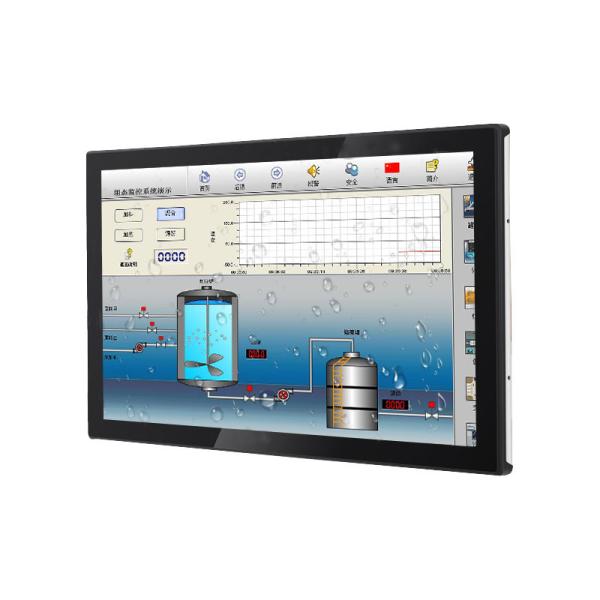 Embedded 21.5 Inch Thin Flat Lcd Monitor Dvi VGA Capacitive PCAP Touch Monitor