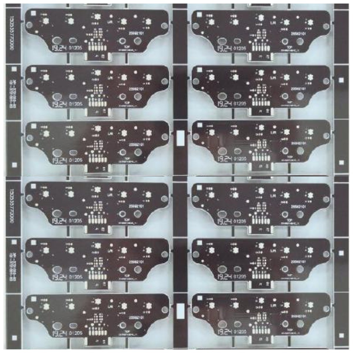 HASL FR4 2 наслаивают алюминиевую маску припоя доски 1.0mm PCB черную