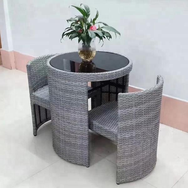 Garden Sofa and Coffee Table Set Modern Design Outdoor Garden Furniture for Coffee Shop
