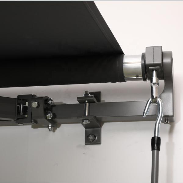 300*200CM Articulated Arm Retractable Sun Awning with Hand Crank and Angle Adjustment