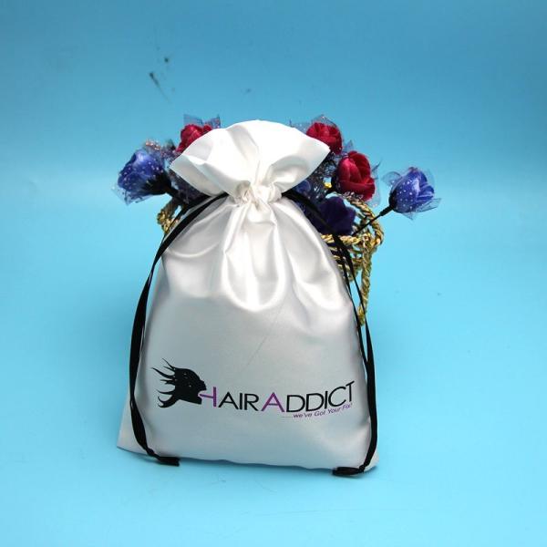 Покрашенные сумки для расширения волос, портативные сумки волос подарка Дравстринг сатинировки