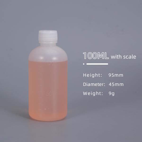 Tipo de sellado Botella de reactivo Hdpe de plástico para análisis de laboratorio