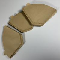 Sacs en papier non blanchis naturels 49x163 millimètre de filtre de café de cône