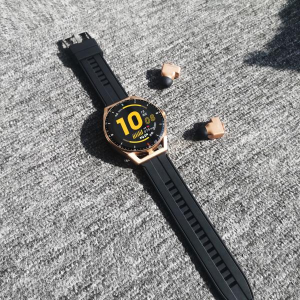 TWS 2 In1 Fitness Tracker Watch Android Round Digital Watches HS20