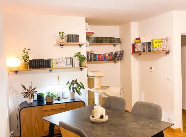 Nonstandard Adjustable Iron Clamp Wall Brackets for Bookshelf Fastening Powder Coated