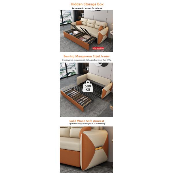 Living Room Furniture Convertible Sofa Bed Loveseat Sleeper Fabric Cover