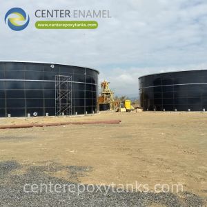 Epoxy Coated Steel Tank for Municipal Sludge Treatment- Built to resist the corrosive demands of sludge processing.