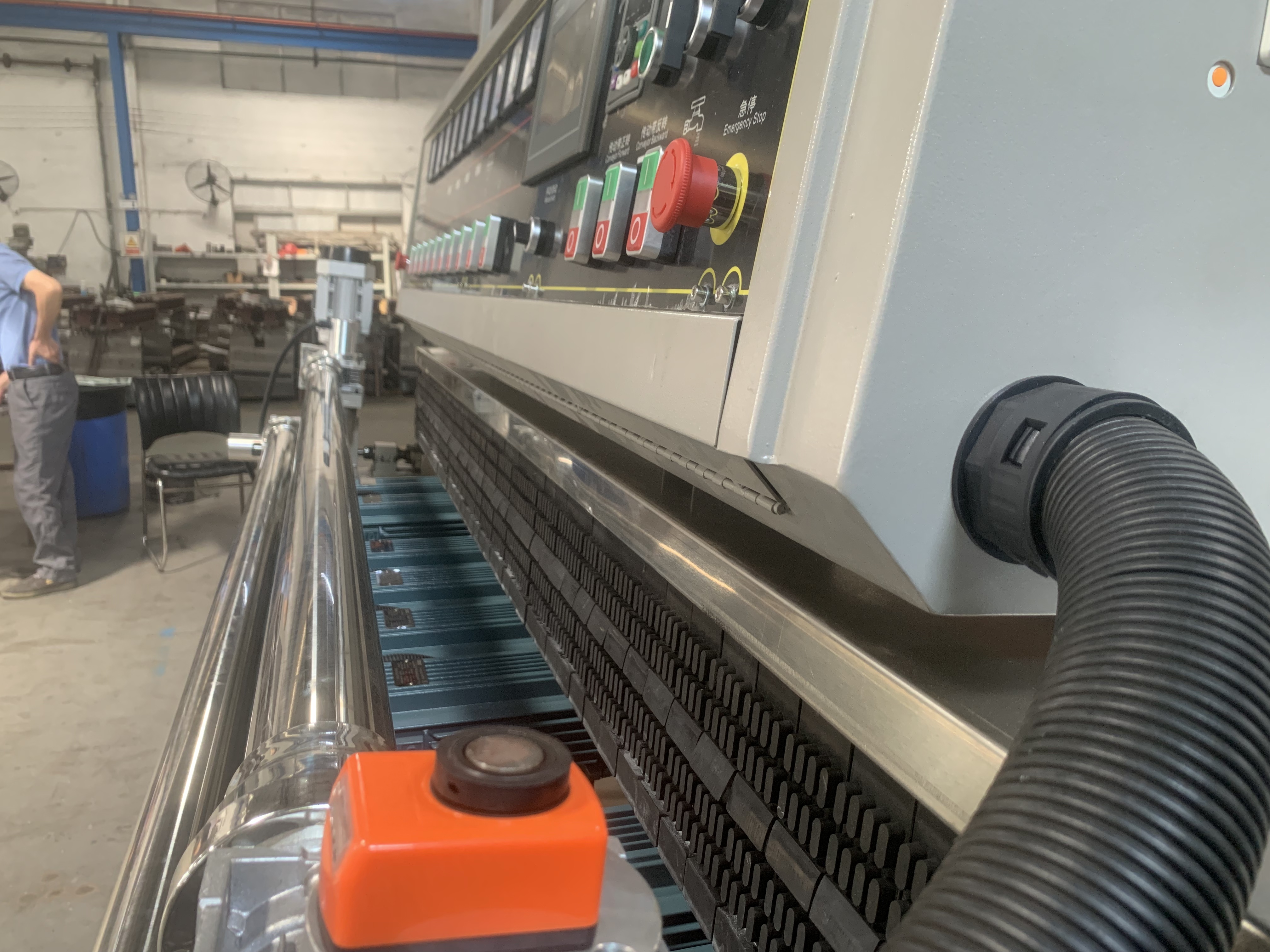 21kW Bevel Glass Machine High Precision Glass Beveling Polishing Machine 4000Kg