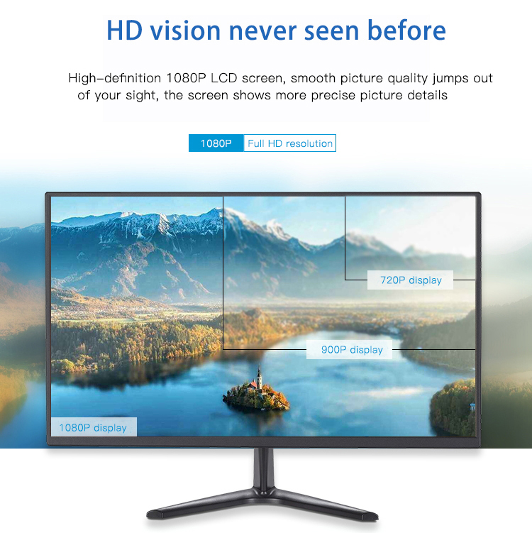 24 дюйма 1920*1080P 5ms 6ms светодиодные компьютерные мониторы HDMI VGA интерфейс