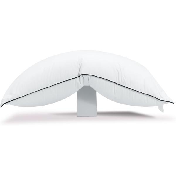Queen Size Hungarian Goose Down Pillow Perfect for Back Side and Stomach Sleepers