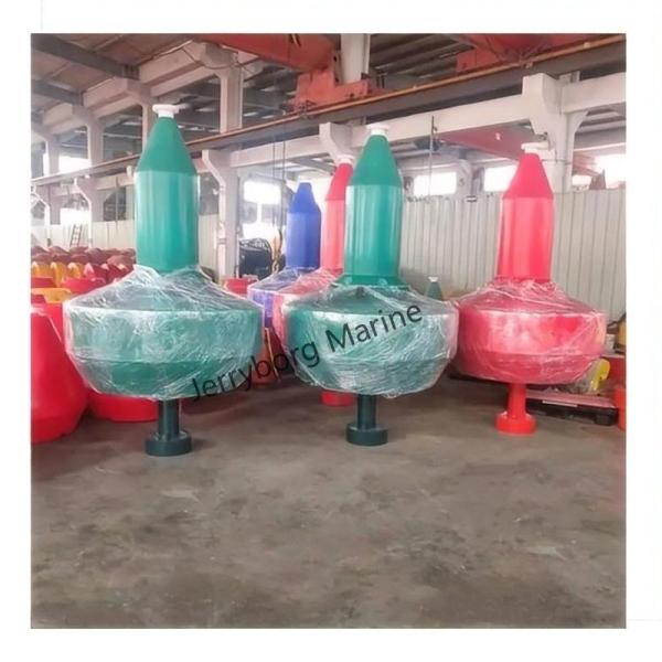 LLDPE Ocean Buoy with Solar Light & High Visibility Colors for Sea Navigation & Warning